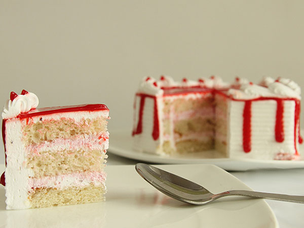 Red Heart Cake